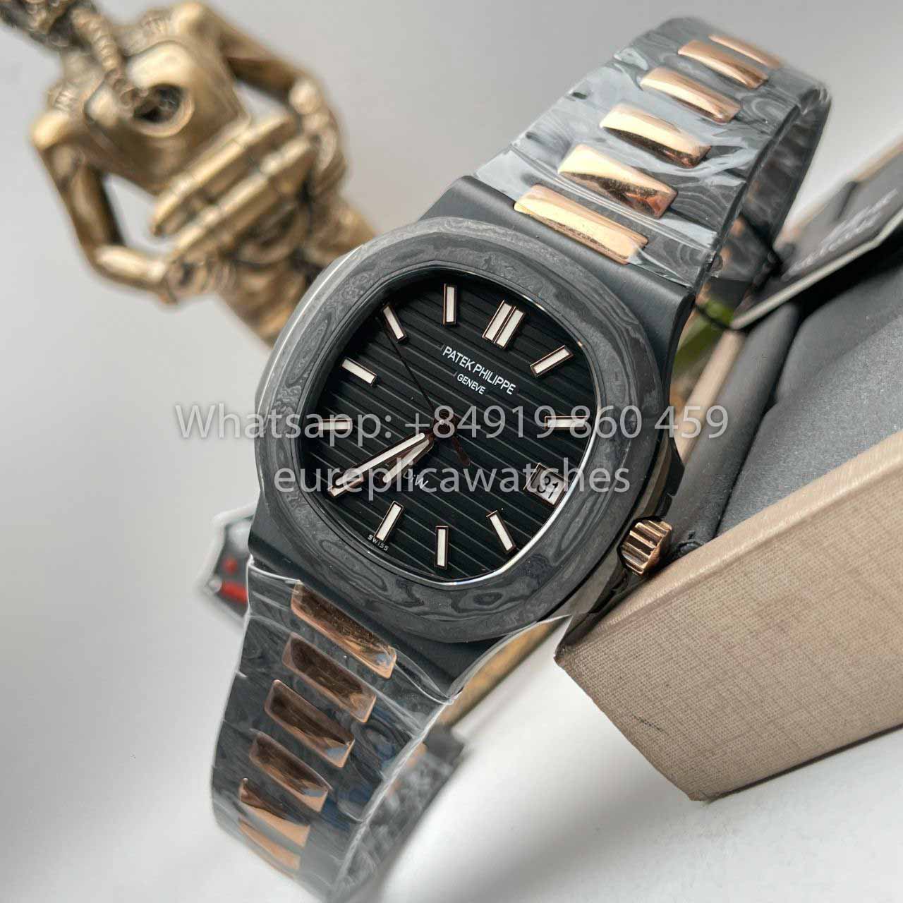 Patek Philippe Nautilus 5711 DiW 1:1 Best Clone Edizione fibra di carbonio Cassa