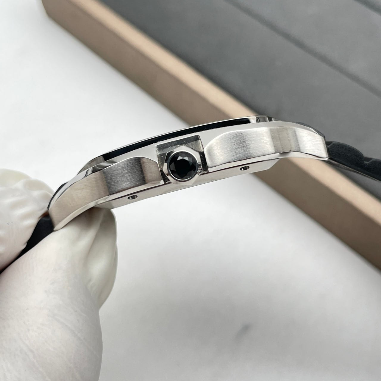 Cartier Santos WSSA0037 1:1 edizione migliore GF Fabbrica V2 Gomma cinturino