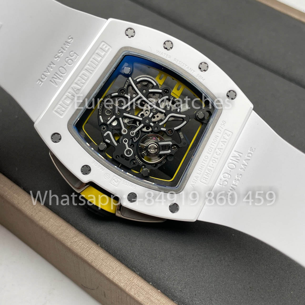 Richard Mille RM061 TZP-N White Ceramic 1:1 Best Clone ZF Fabbrica