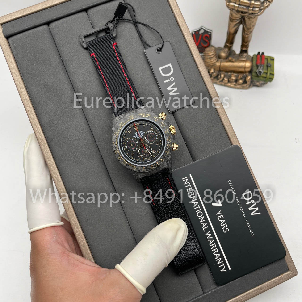 Rolex Daytona Aviva Grigio 01/10  NTPT Carbonio 1:1 Best Clone Diw Custom 4130 movimento