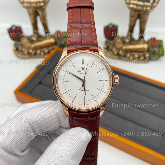 Rolex Cellini 50505 MKS Fabbrica 1:1 Best Edition Swiss ETA3132 White Dial