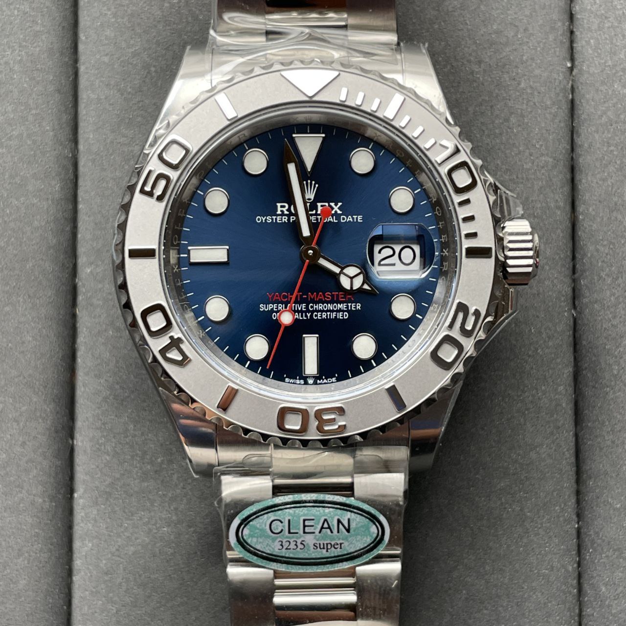 Rolex Yacht‑Master M126622-0002 1:1 edizione migliore Clean Fabbrica quadrante blu newest Versione