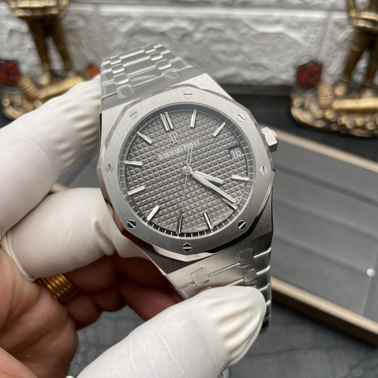 Audemars Piguet Royal Oak 15500ST.OO.1220ST.02 1:1 Best Edition ZF Fabbrica V2 Version Gray Dial