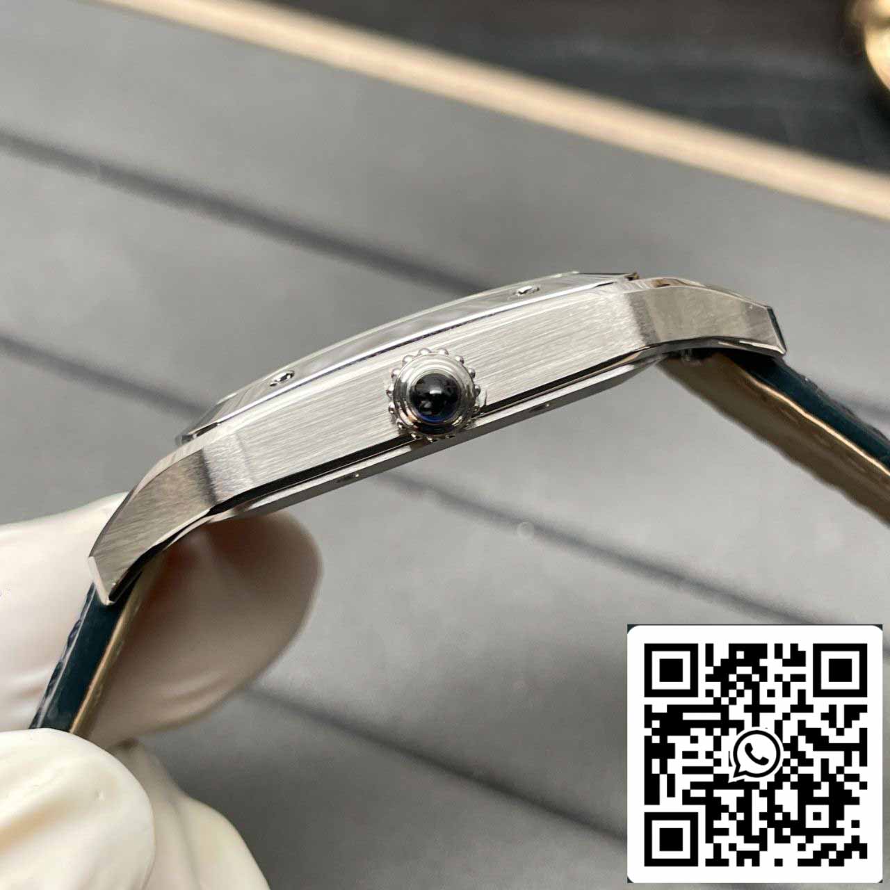 Cartier Santos Dumont WSSA0032 1:1 Melhor Edição F1 Fabbrica Mostrador Prata Suíço ETA430 MC