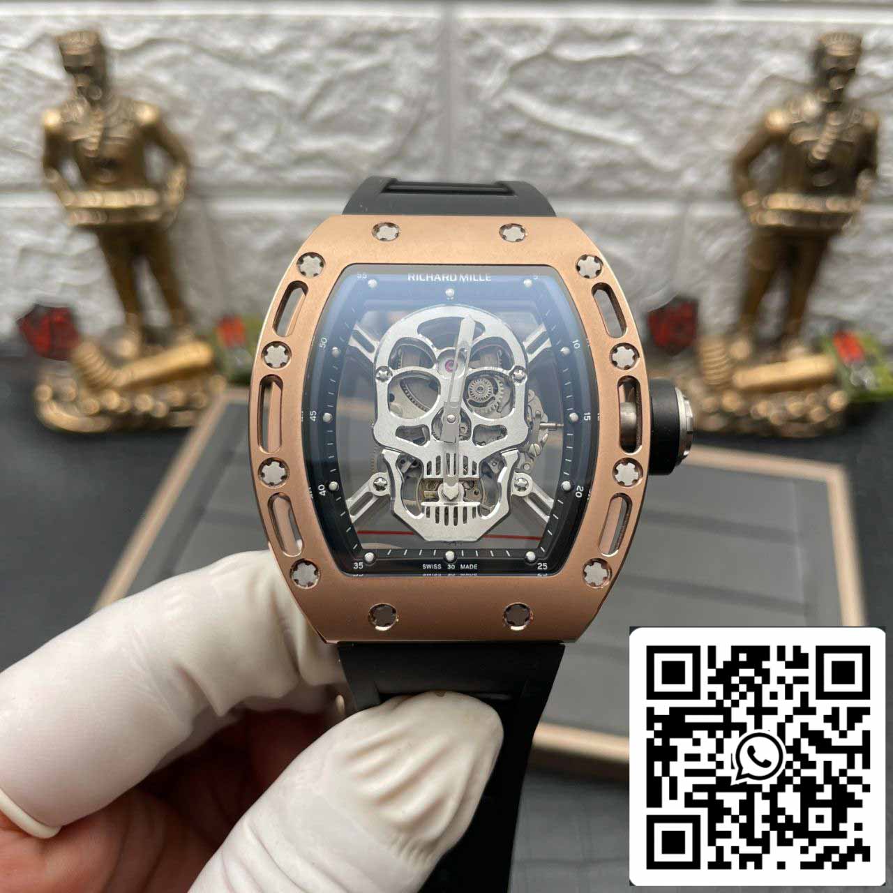 Richard Mille RM052 Tourbillon 1:1 edizione migliore EUR Fabbrica titanio Cassa