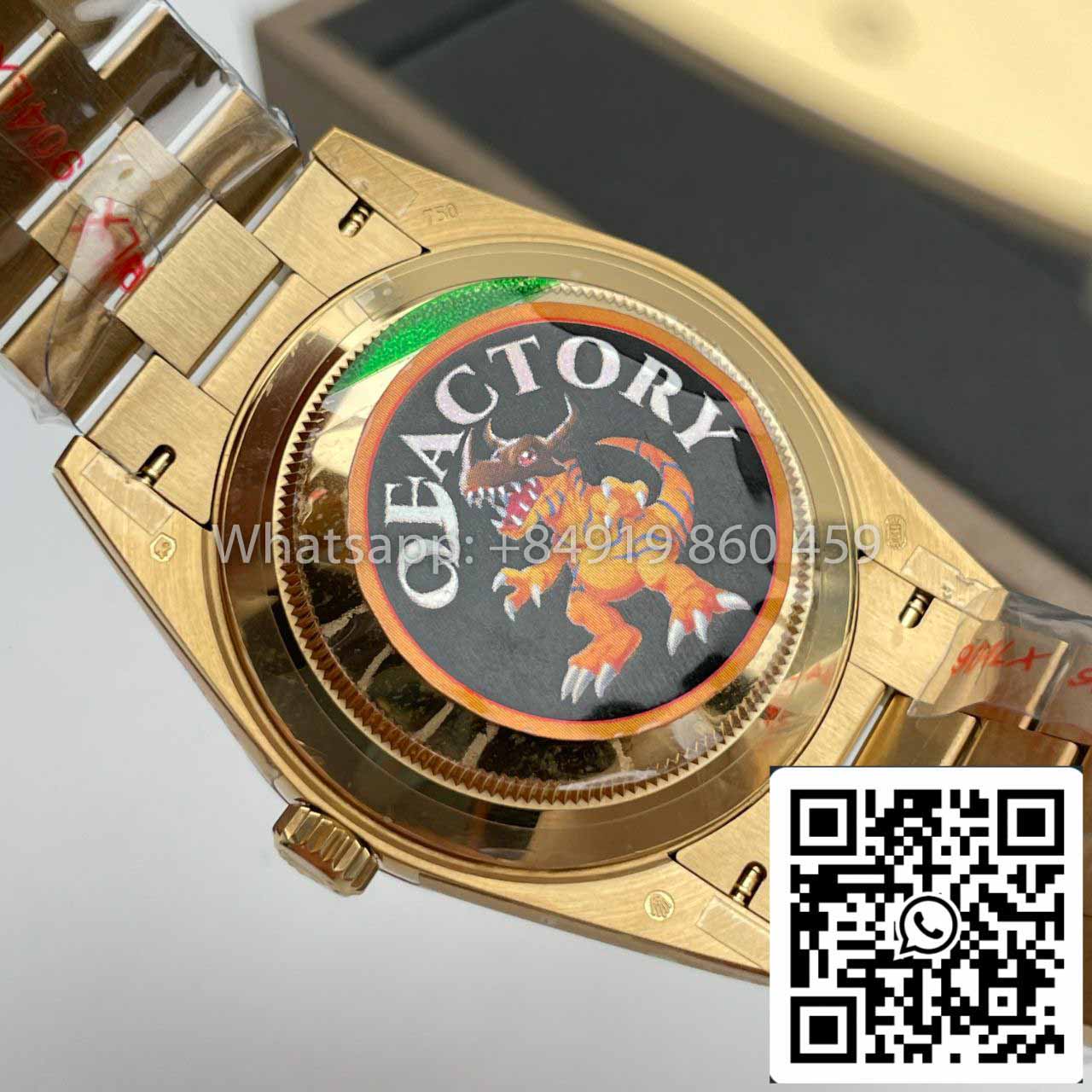 Rolex Day Date 40 Gold  228238-0007 1:1 Best Edition QF Fabbrica CounterWeight Version