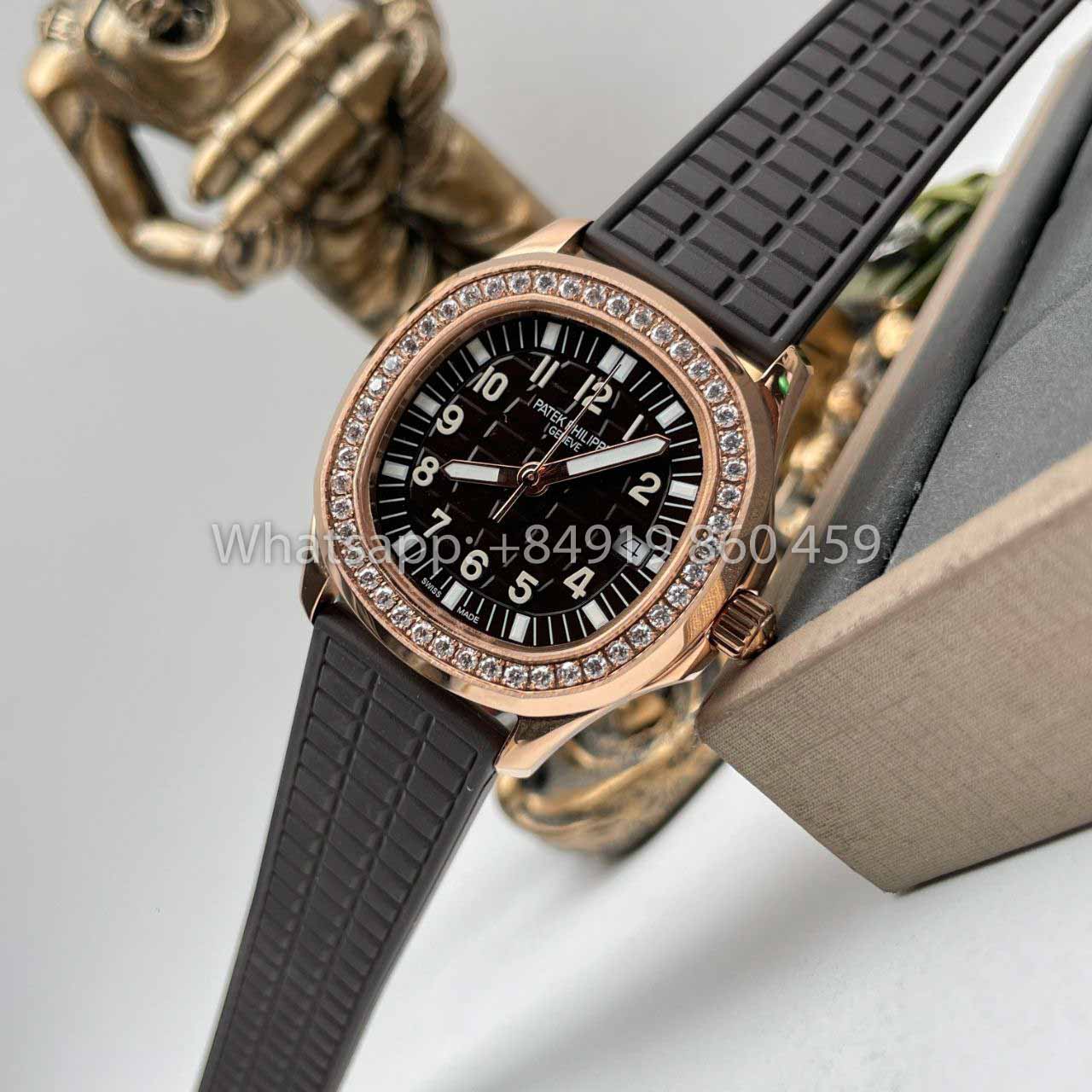 Patek Philippe Aquanaut 5067A Quartz movimento 1:1 Best Edition PPF Fabbrica Rose Gold Brown Dial