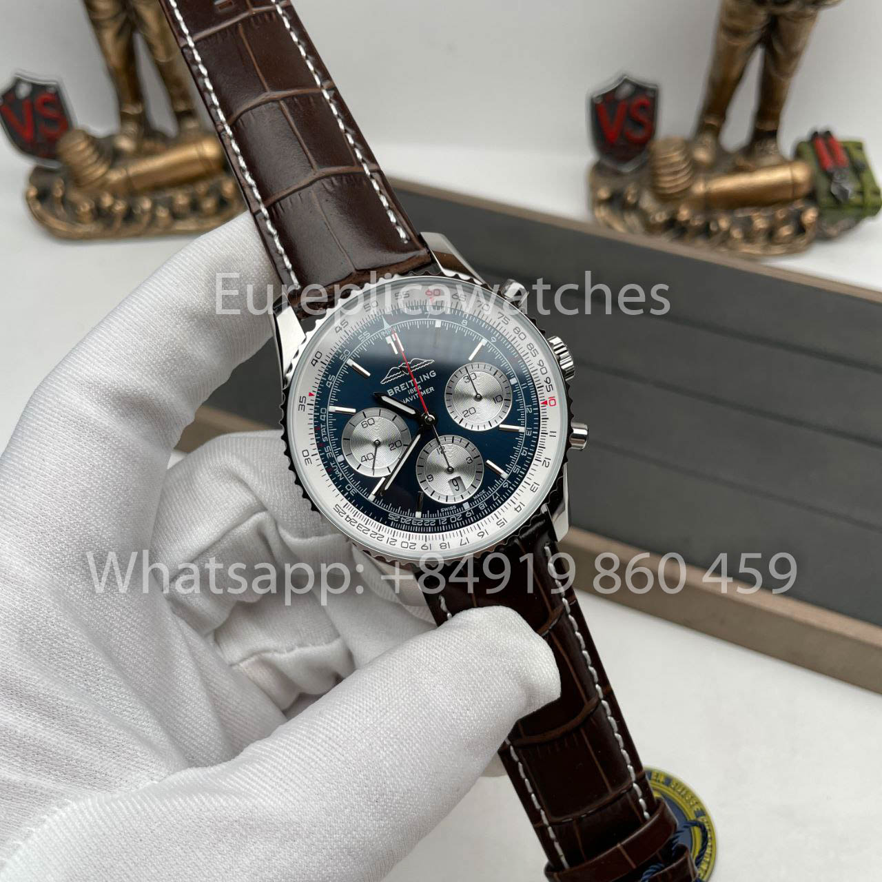 Breitling Navitimer B01 cronógrafo AB0137211C1A1 41mm 1:1 edición mejorada BLS Fabbrica Pelle cinturino