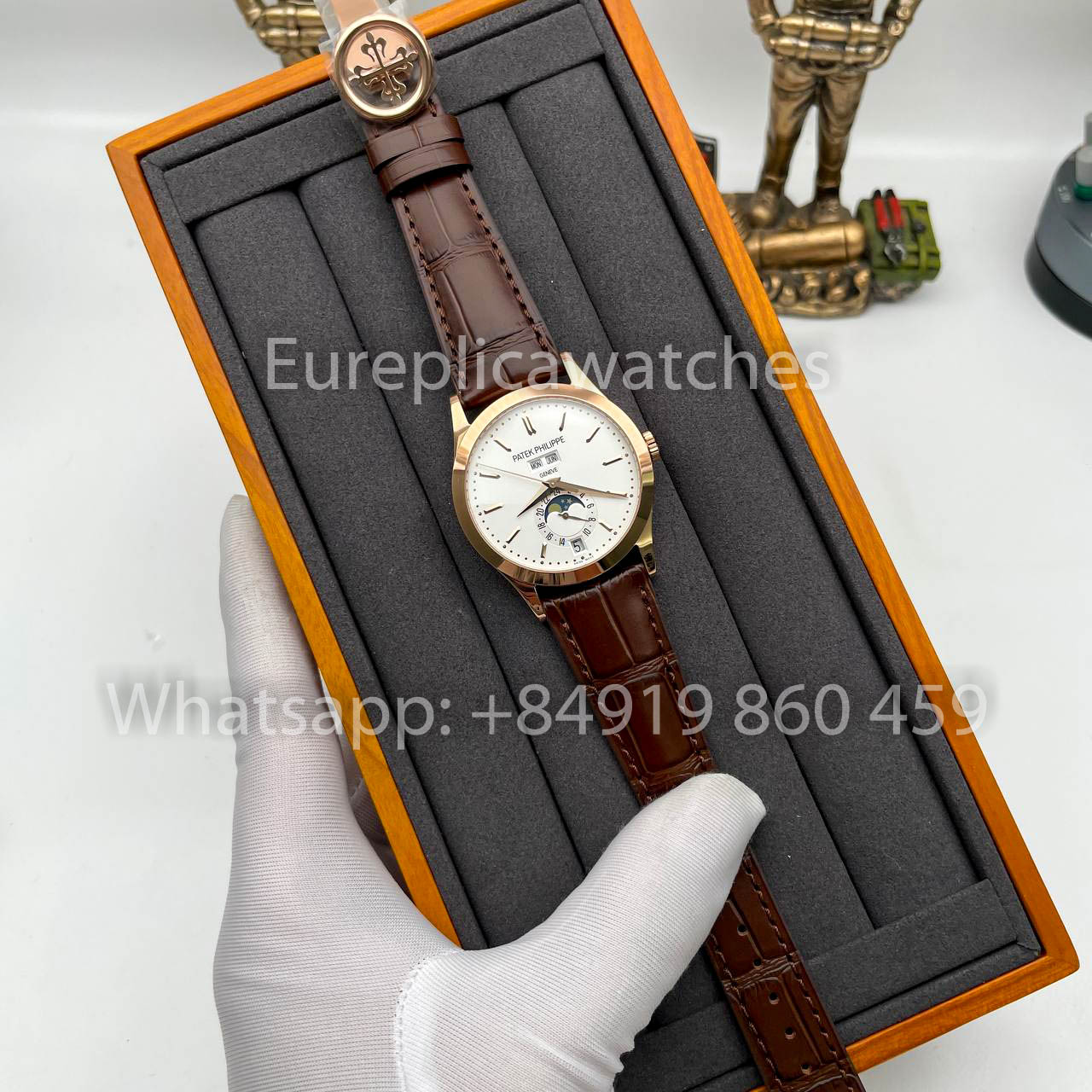 Patek Philippe Complications Annual Calendar 5396G KM Fabbrica 1:1 Best Edition Swiss ETA324S Rose Gold