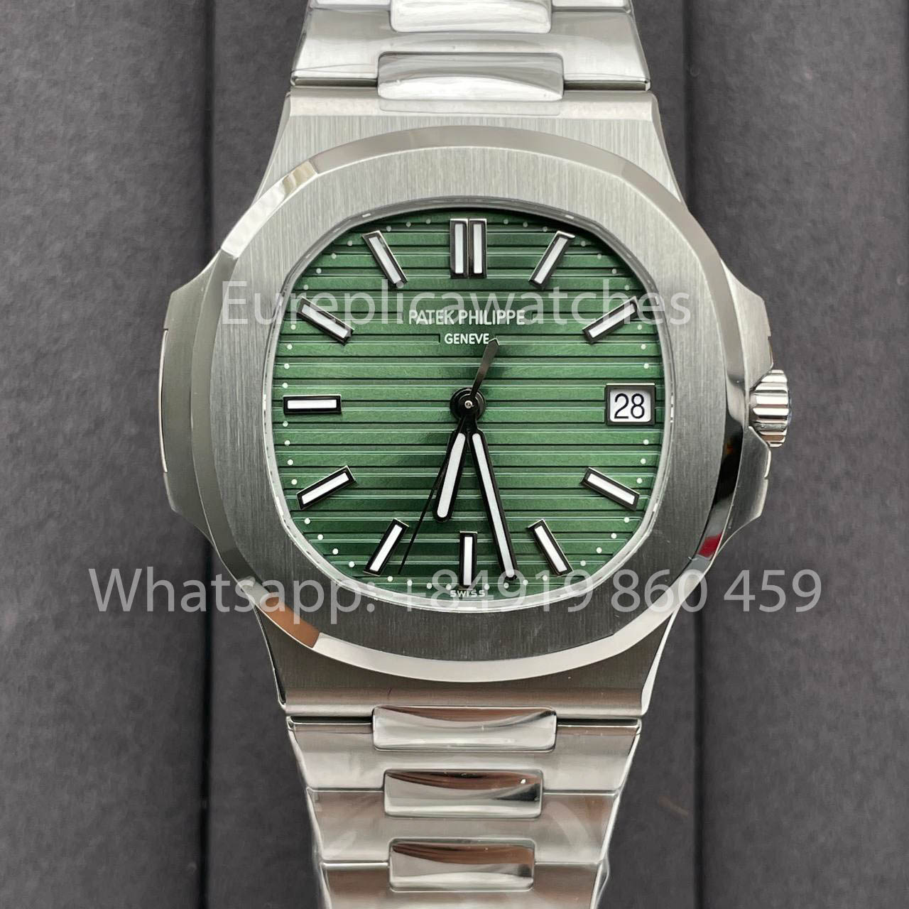 Patek Philippe Nautilus 5711/1A-014 quadrante verde 1:1 Best Clone 3K Fabbrica Newest Versione SS