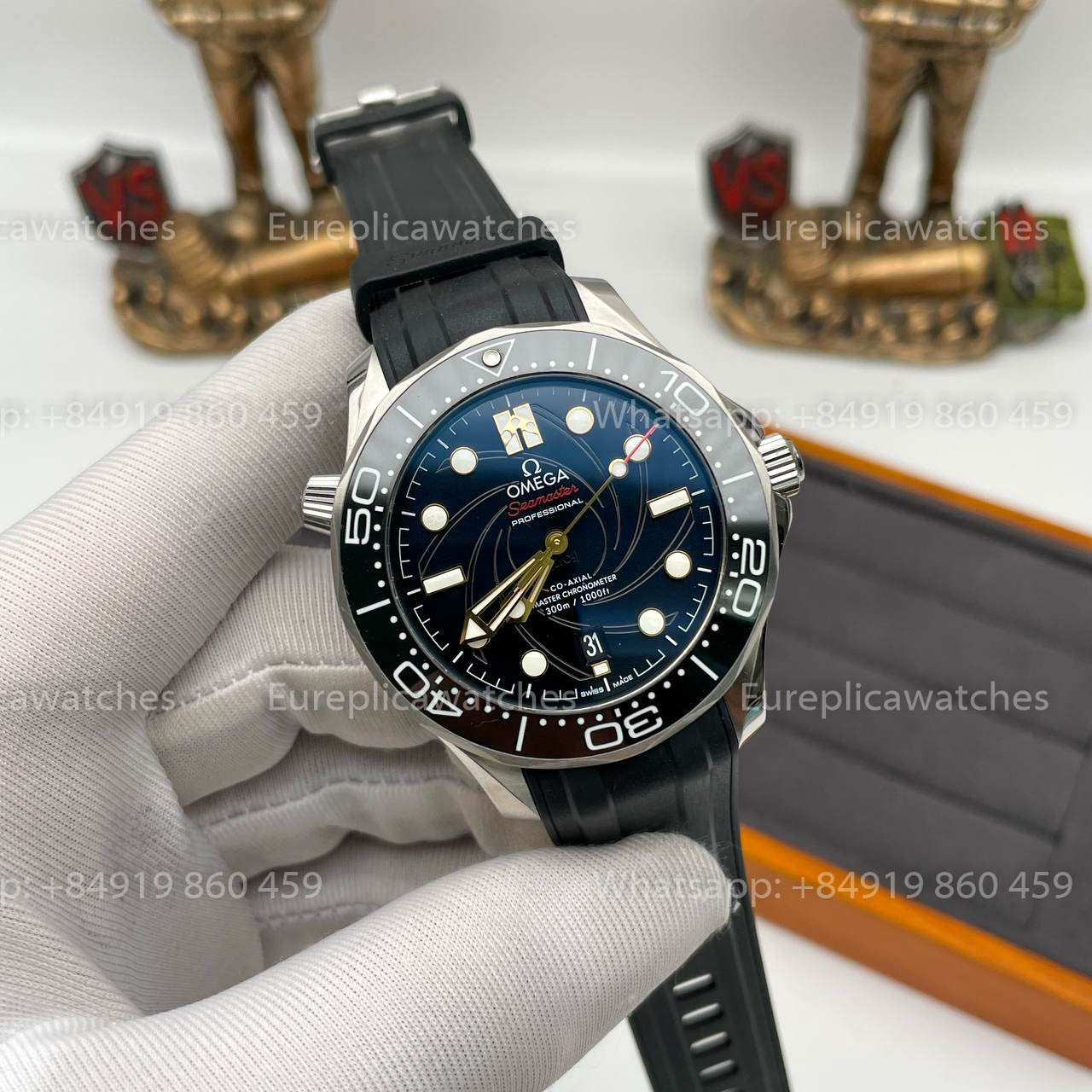 Omega Seamaster Diver 300M 210.22.42.20.01.004 1:1 Best Edition OR Fabbrica Rubber cinturino