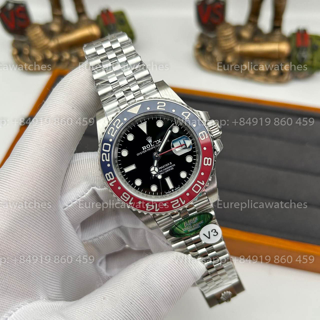 Rolex GMT Master II M126710BLRO-0001 Pepsi 1:1 edizione migliore from ARF Fabbrica V3 upgrade Jubilee cinturino