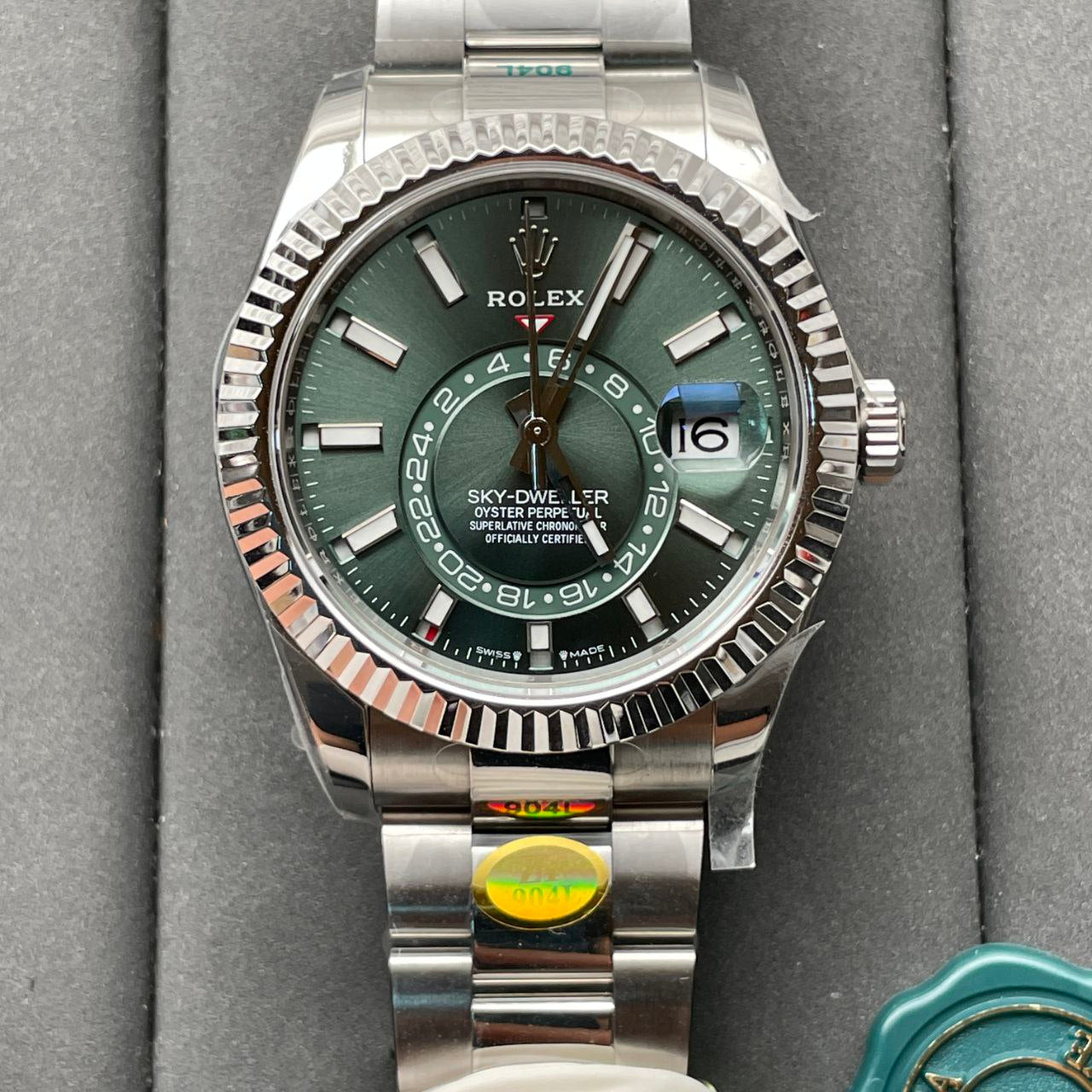 Rolex Sky Dweller M336934-0001 1:1 Best Edition ZF Fabbrica Green Dial
