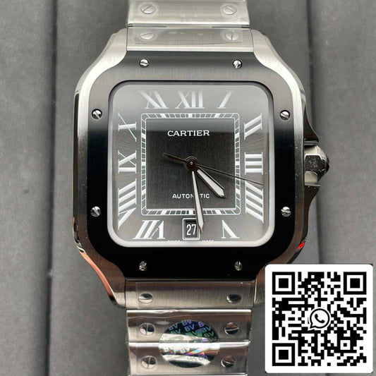 Cartier Santos WSSA0037 1:1 edizione migliore BV Fabbrica incluso Pelle cinturino