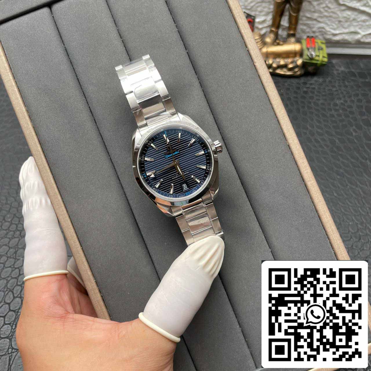 Omega Seamaster 220.10.41.21.03.001 1:1 edizione migliore VS Fabbrica quadrante blu Swiss ETA8900