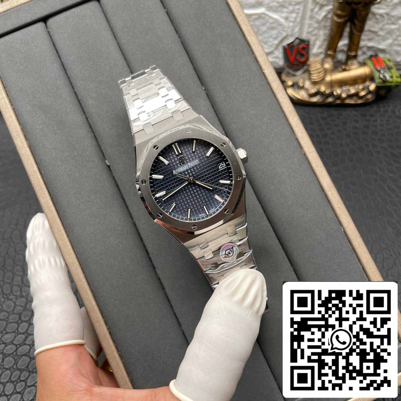 Audemars Piguet Royal Oak 15500ST.OO.1220ST.01 APS Fabbrica V3 quadrante blu