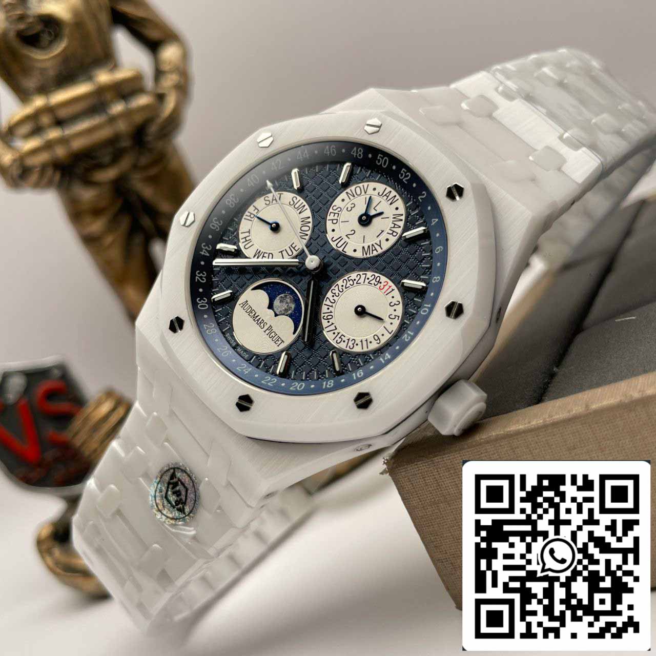Audemars Piguet Royal Oak 26579CB.OO.1225CB.01 1:1 edición mejorada APS Fabbrica quadrante blu