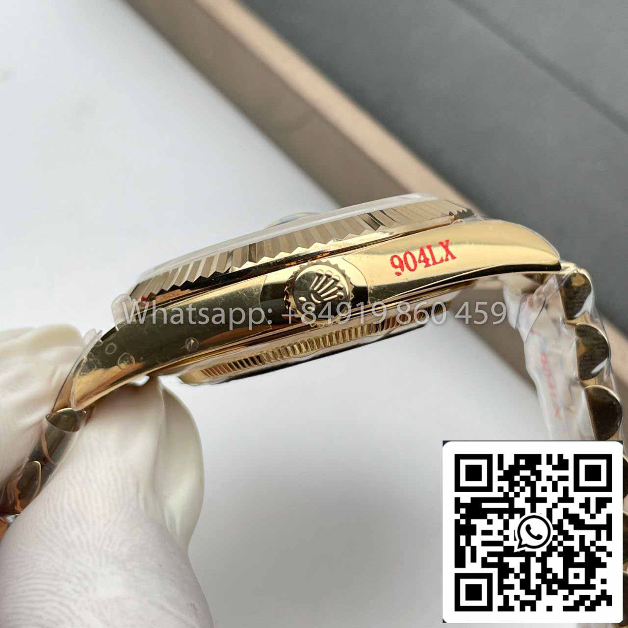 Rolex Day Date 40 Gold  228238-0007 1:1 Best Edition QF Fabbrica CounterWeight Version