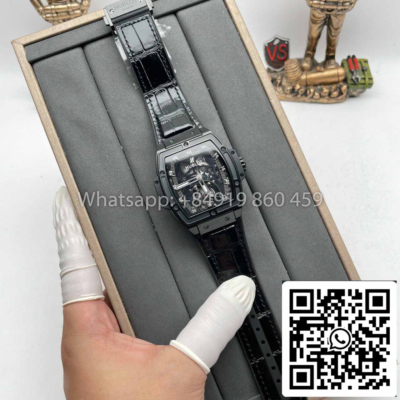 replica Hublot Masterpiece Tourbillon 906.ND.0129.VR.AES12 1:1 Best Edition Black PVD Swiss HUB 9006