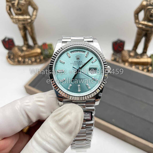 Rolex Day Date M228239 1:1 Best Clone Edition QF Fabbrica Tiffany Blue Dial