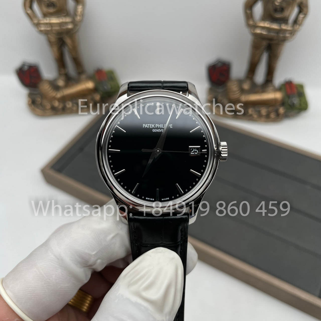 Patek Philippe Calatrava 5227G-010 1:1 edição melhor 3K Fabric quadrante preto
