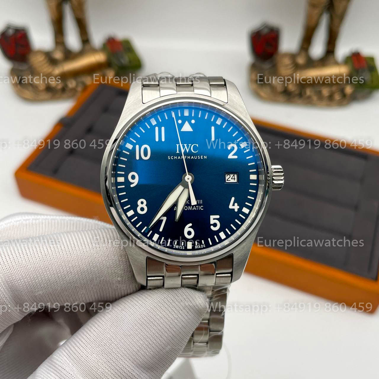 IWC Pilot IW327014 1:1 Best Edition V7 Fabbrica Blue Dial