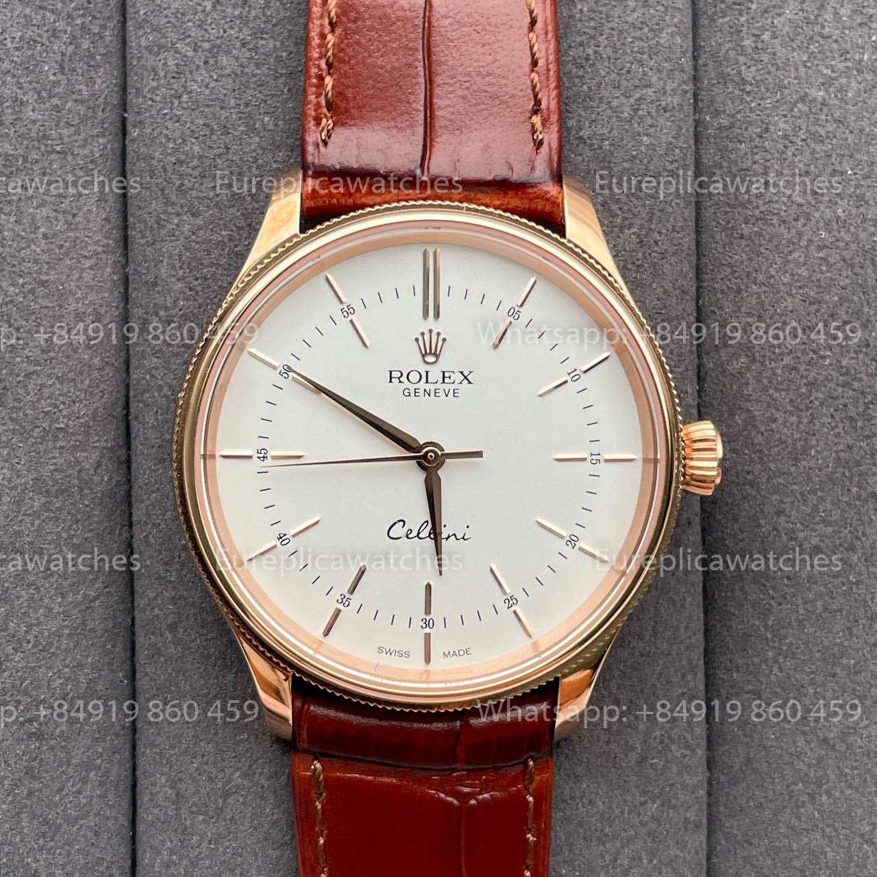 Rolex Cellini 50505 MKS Fabbrica 1:1 Best Edition Swiss ETA3132 White Dial