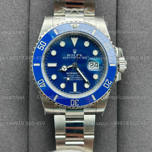 Rolex Submariner 116619LB-97209 3135 movimento VS Fabbrica quadrante blu
