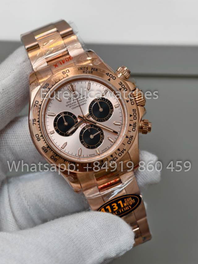 Rolex Cosmograph Daytona M126505-003 1:1 Best Clone QF Fabbrica 4131 movimento Rose Gold