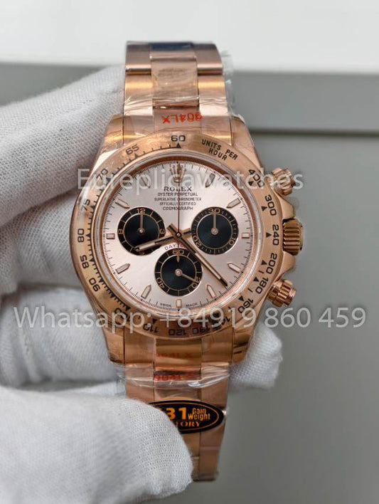Rolex Cosmograph Daytona M126505-003 1:1 Best Clone QF Fabbrica 4131 movimento Rose Gold