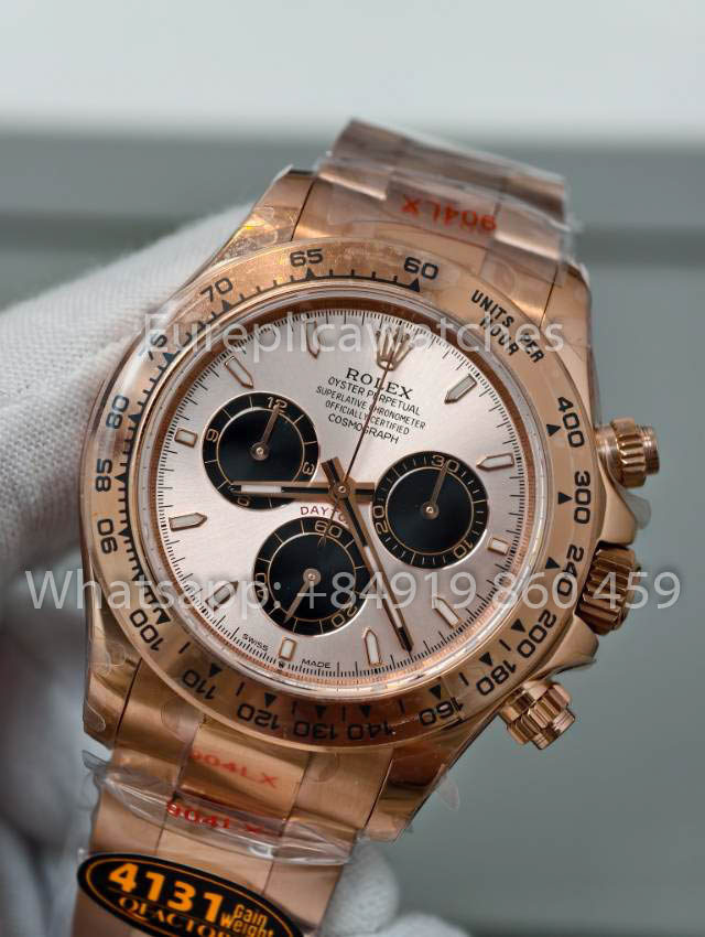 Rolex Cosmograph Daytona M126505-003 1:1 Best Clone QF Fabbrica 4131 movimento Rose Gold