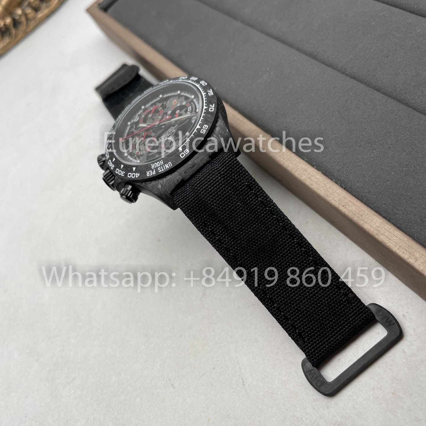 Rolex Daytona scheletrato quadrante Diw Custom NTPT Carbonio Cassa 1:1 Best Clone