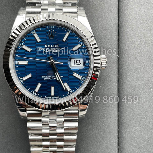 Rolex Datejust M126334-0031 41MM 1:1 edizione migliore VS Fabbrica quadrante blu