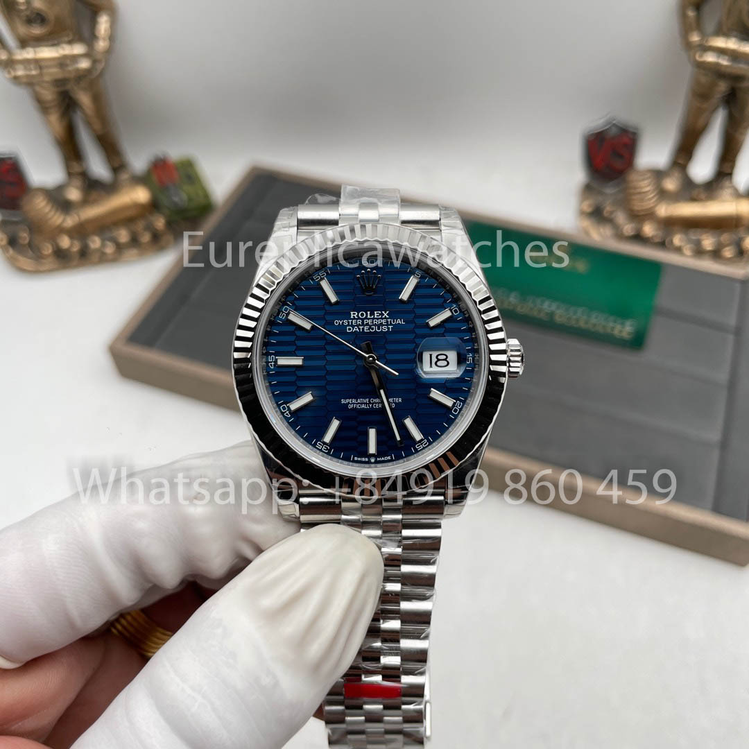 Rolex Datejust M126334-0031 41MM 1:1 edición mayor VS Fabbrica quadrante blu