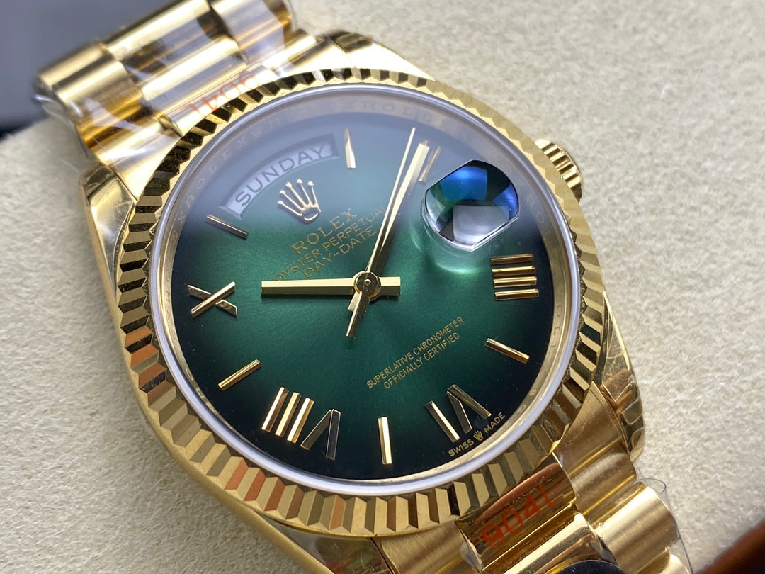 Rolex Day Date 128238-0118 Yellow Oro  1:1 Best Clone 8+ Fabbrica Counterweight Versione