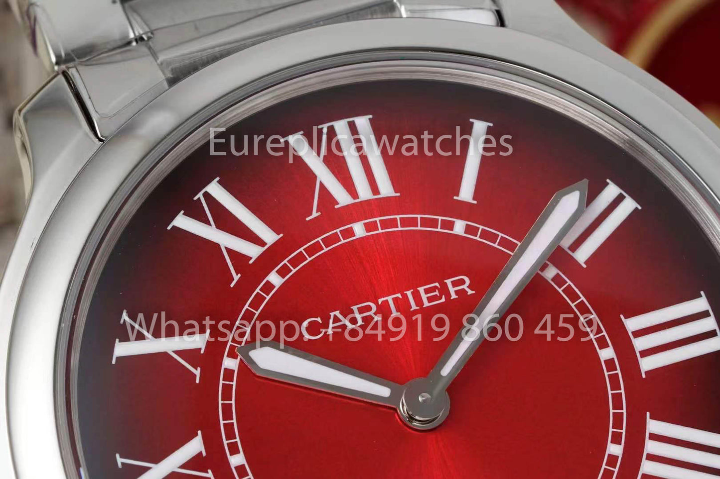 Cartier Ronde Must De Cartier 36mm 1:1 Best Clone AF Fabbrica Red cuadrante