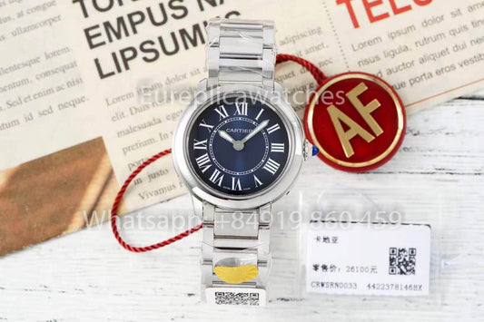 Cartier Ronde Must De Cartier 29mm 1:1 Best Clone AF Fabbrica quadrante blu