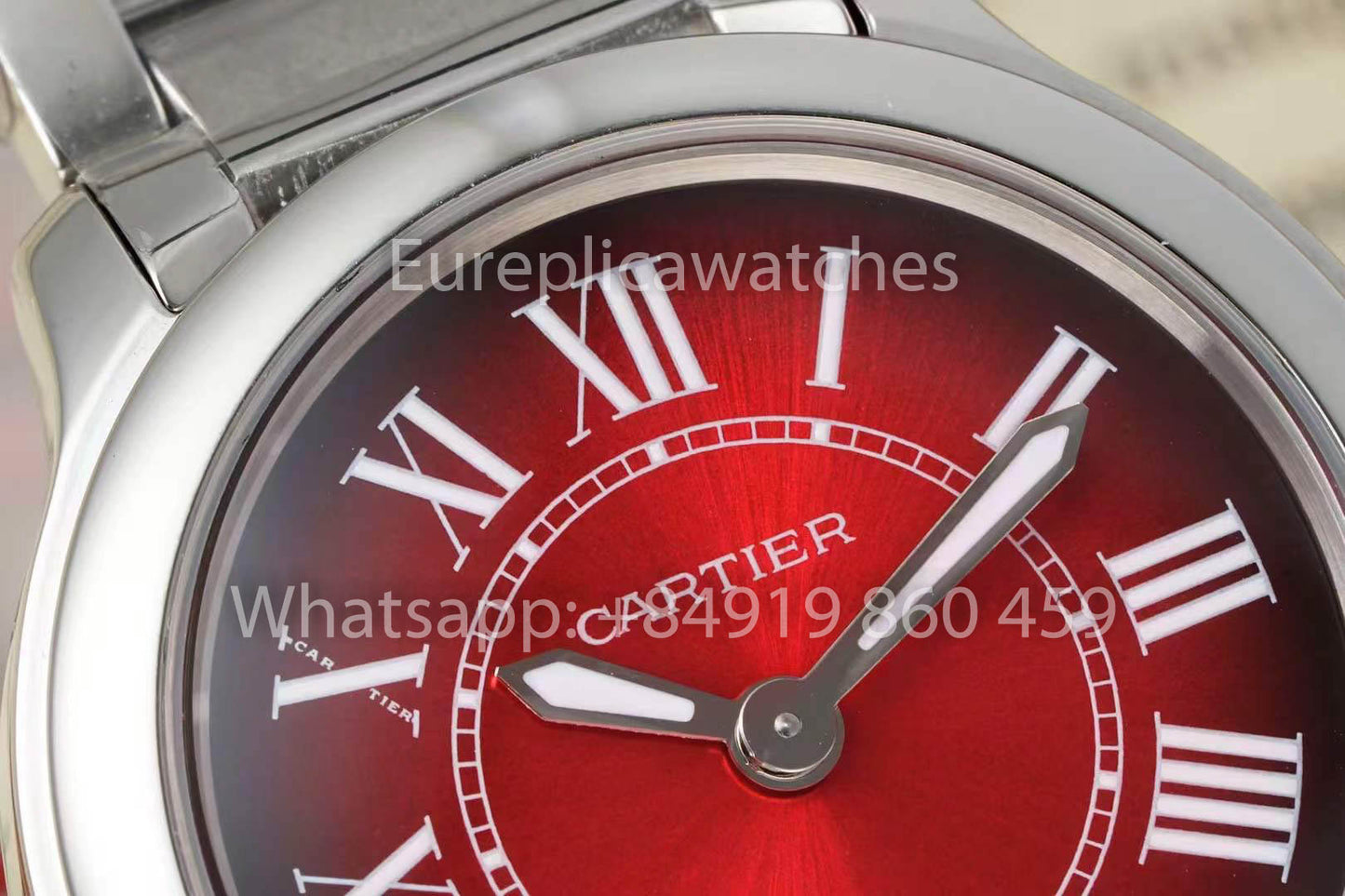 Cartier Ronde Must De Cartier 29mm 1:1 Best Clone AF Fabbrica Red quadrante