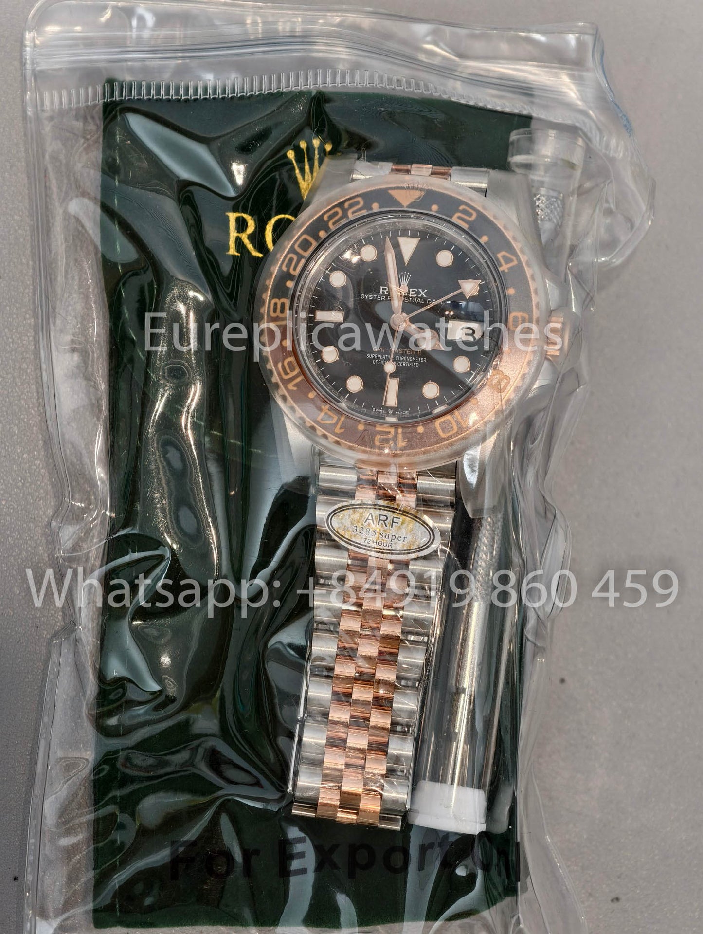 Rolex GMT Master II M126711chnr-0002 1:1 Mejor clon Jubilee cinturino ARF Fabbrica