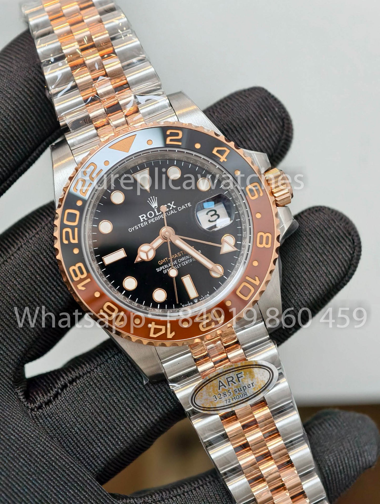 Rolex GMT Master II M126711chnr-0002 1:1 Mejor clon Jubilee cinturino ARF Fabbrica