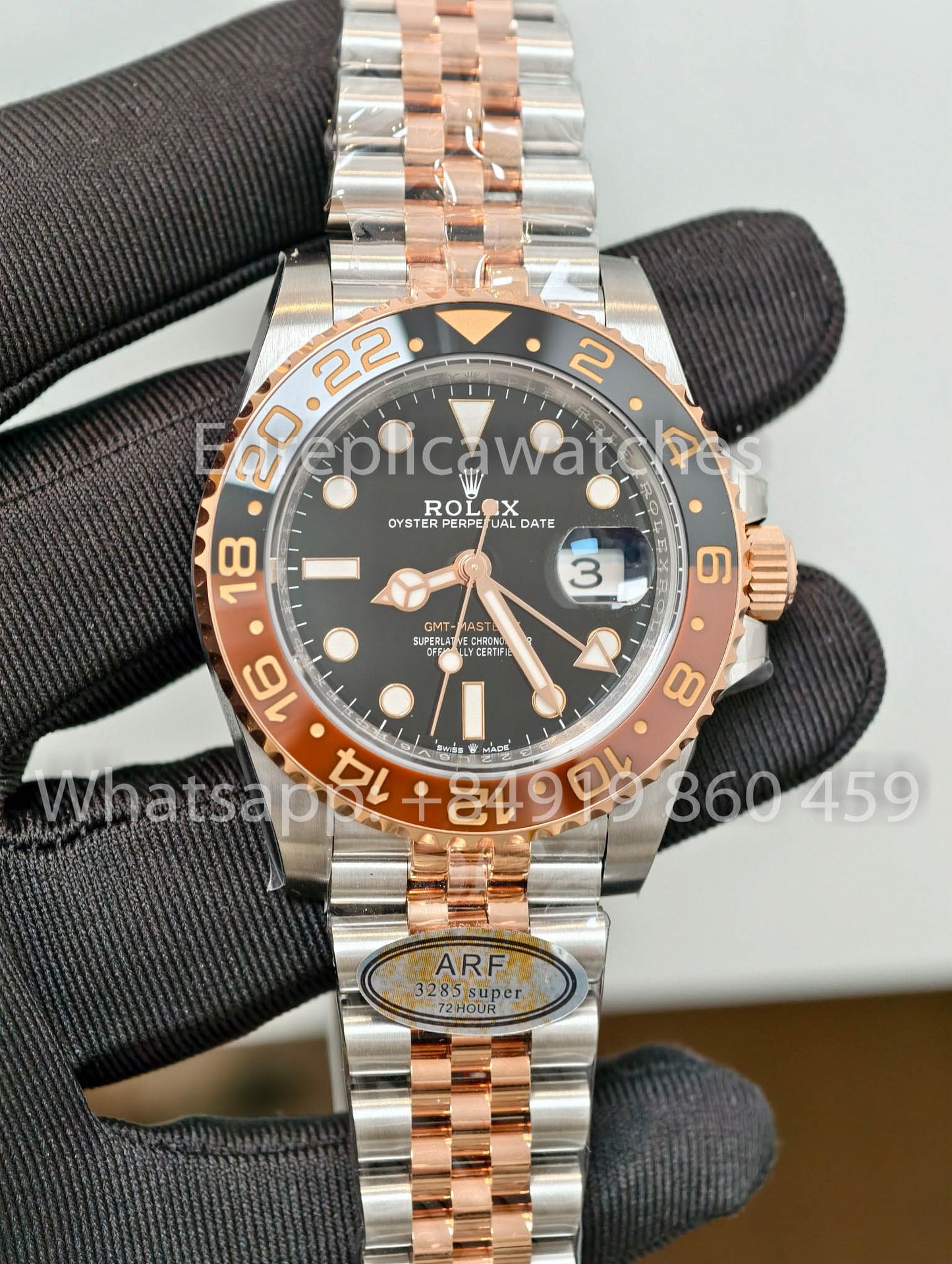 Rolex GMT Master II M126711chnr-0002 1:1 Mejor clon Jubilee cinturino ARF Fabbrica