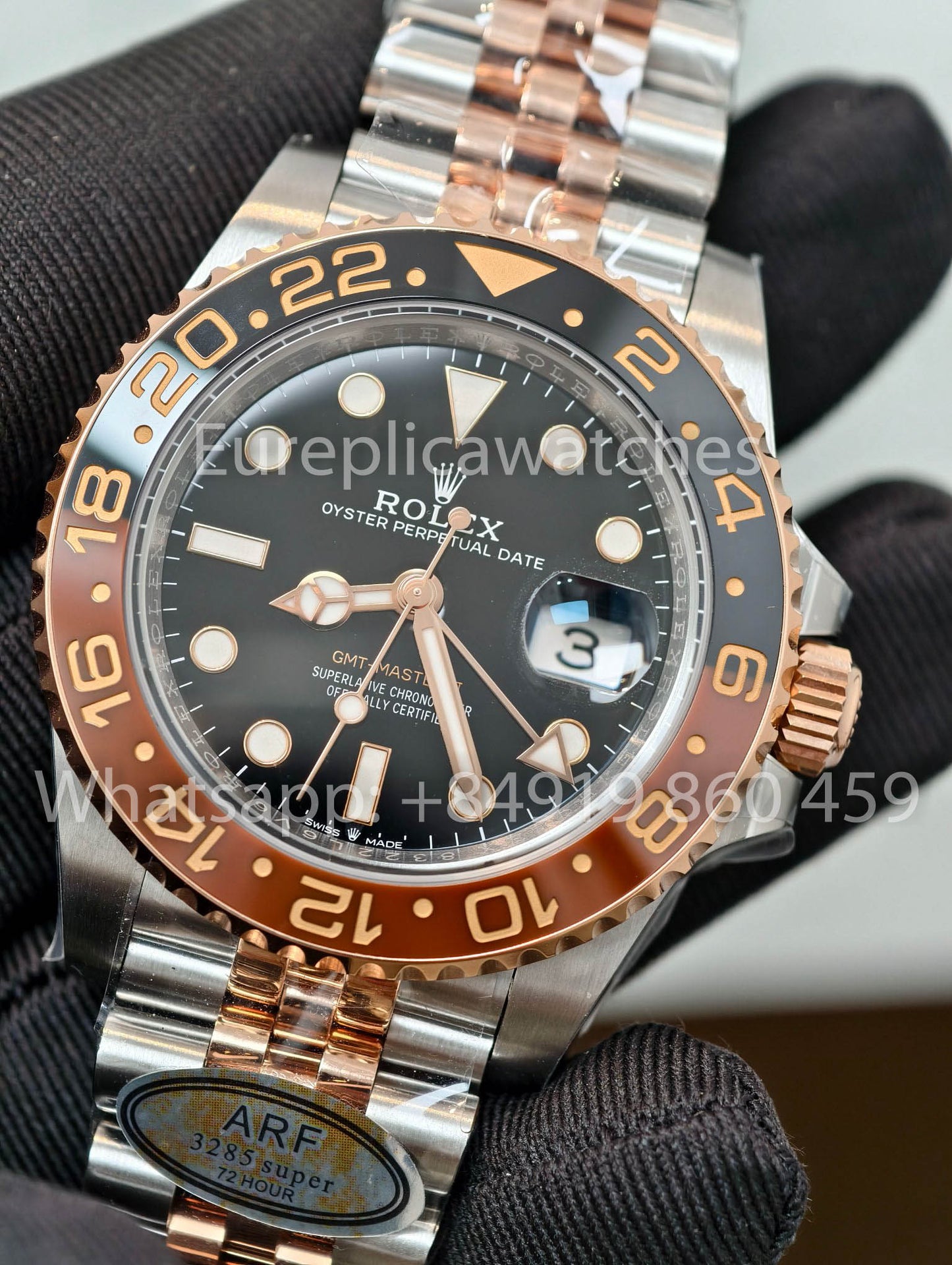Rolex GMT Master II M126711chnr-0002 1:1 Mejor clon Jubilee cinturino ARF Fabbrica