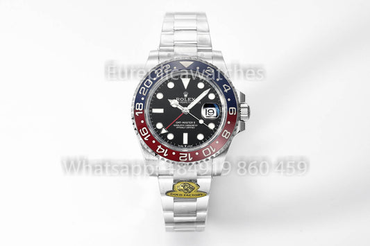 Rolex GMT Master II M126719blro-0003 1:1 Best Clone Oro Fabbrica quadrante nero V3 Ultimate