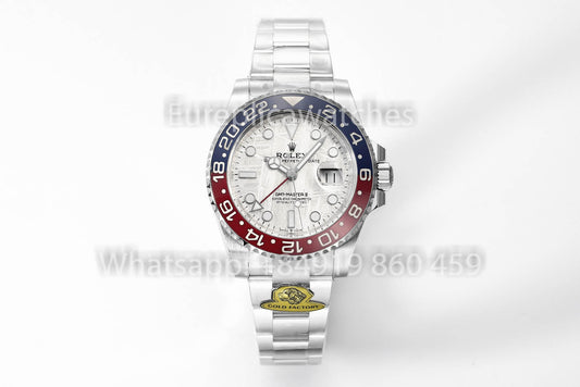 Rolex GMT Master II M126719blro-0002 1:1 Best Clone Oro Fabbrica quadrante in meteorite V3 Ultimate