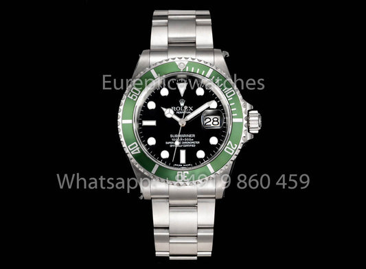 Rolex Submariner 16610 Series TM Fabrica 1:1 Melhor Clone Anel Interno com Moldura Verde sem Texto