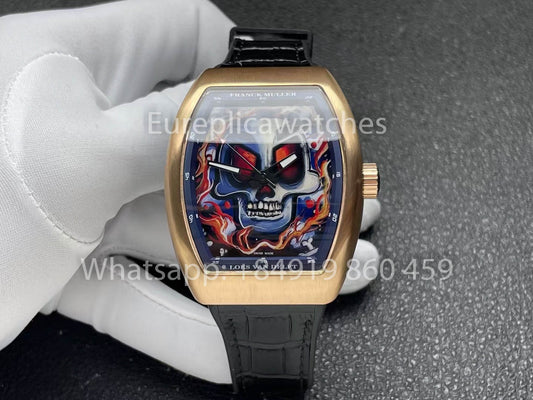 Franck Muller Vanguard Loes Van Delft 1:1 Melhor Clone ABF Fabbrica Rosa Oro