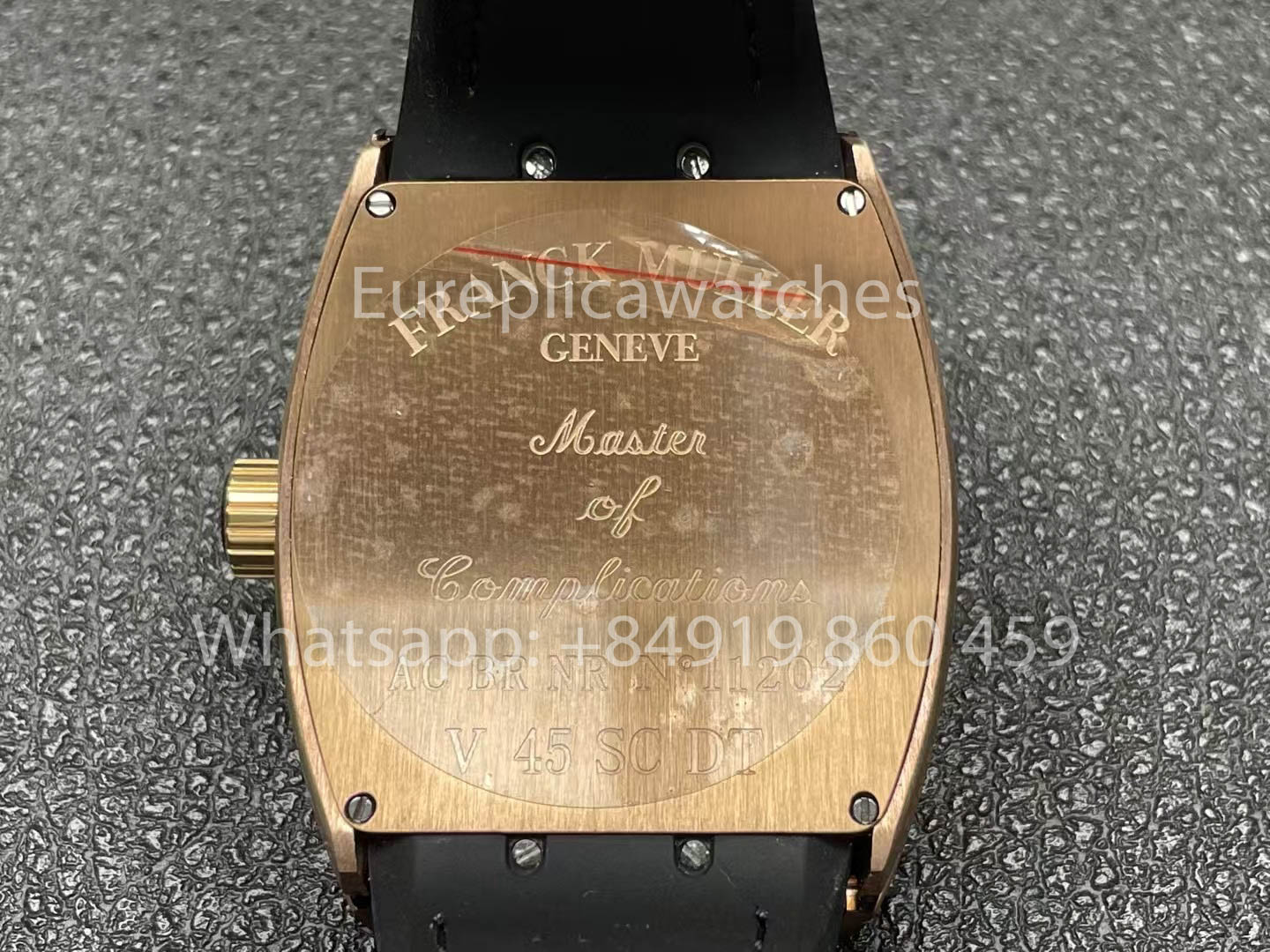 Franck Muller Vanguard Loes Van Delft 1:1 Melhor Clone ABF Fabbrica Rosa Oro