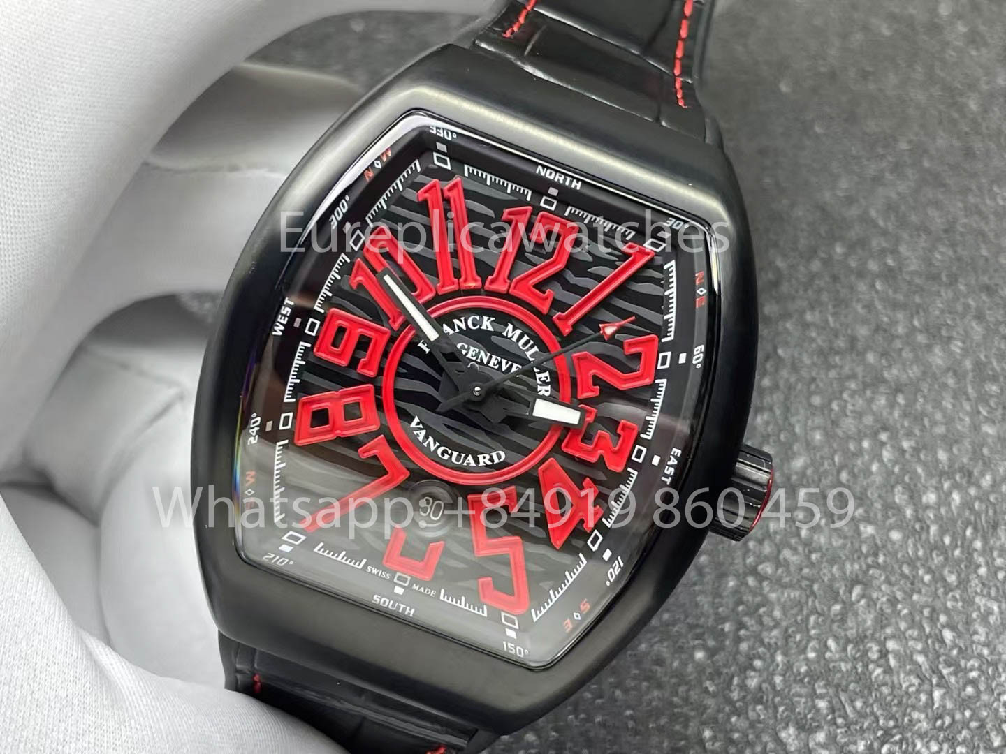 Franck Muller Vanguard V45 Vanguard Classical 1:1 Best Clone Red quadrante