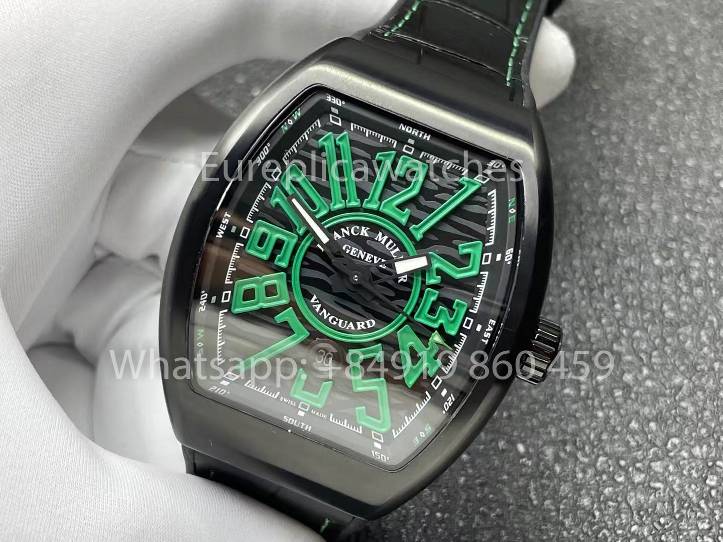 Franck Muller Vanguard V45 Vanguard Classical 1:1 Best Clone quadrante verde