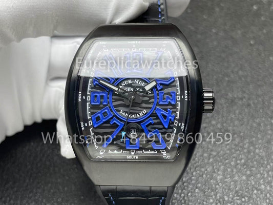 Franck Muller Vanguard V45 Vanguard Classical 1:1 Best Clone quadrante blu